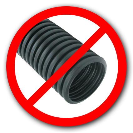 No Corrugated Pipe For Drainage