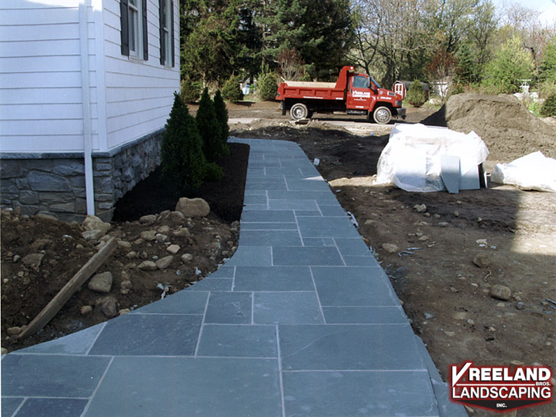 Oak Ridge, NJ, Blue stone walkway 