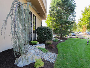 Newton, NJ - Commercial landscaping around local bank - Vreeland Brothers Landscaping